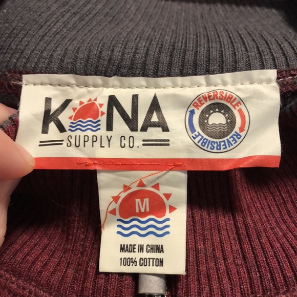Kona Supply Co. Reversible Quarter-Zip Sweater, size medium - Picture 4 of 5